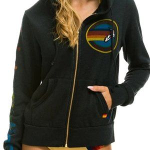 NWT AVIATOR NATION HOODIE - MALIBU LOGO - BRAND NEW - SMALL - HOT! SURF, BEACH